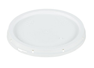 Vestil High Density Polyethylene - 2 Gallon Tear Tab Lid - White