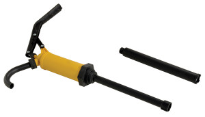 Vestil Polypropylene Bung Drum Pump Lever Action - 2 In. - Yellow