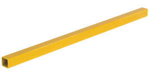 Vestil Steel Modular Guard Railing Section - 56 In. x 2-1/2 In. x 2-1/2 In. - Yellow