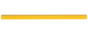 Vestil Steel Modular Guard Railing Section - 56 In. x 2-1/2 In. x 2-1/2 In. - Yellow