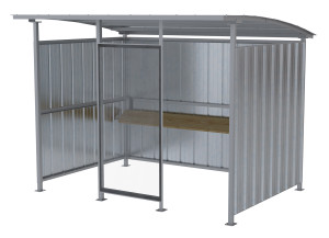 Vestil Galvanized Multi Duty Smokers Shelter - 95-1/2 In. x 120 In. x 90-1/16 In. - Silver