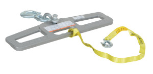 Vestil Steel Fork Truck Hook Plate Swivel - 6,000 lb - Silver