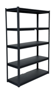 Vestil Steel Powder Coated Bolt-Less Shelving - 48 In. x 18 In. x 72-1/4 In. 2000 lb - Black