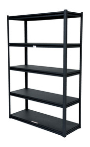 Vestil Steel Powder Coated Bolt-Less Shelving - 48 In. x 18 In. x 72-1/4 In. 2000 lb - Black