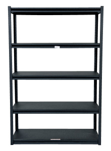 Vestil Steel Powder Coated Bolt-Less Shelving - 48 In. x 18 In. x 72-1/4 In. 2000 lb - Black