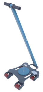 Vestil Steel Multi Direction Machinery Skate - 12 In. Length x 12 In. Width x 3-1/2 In. Height 2,200 lb - Blue and Gray