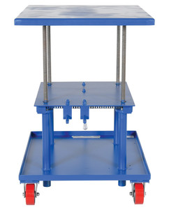 Vestil Steel Low Profile Post Table - 30 In. x 36 In. 2000 lb - Blue