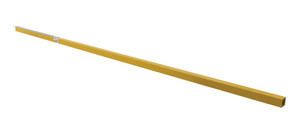 Vestil Steel Modular Guard Railing Section - 102 In. x 2-1/2 In. x 2-1/2 In. - Yellow
