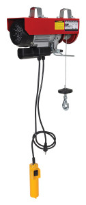 Vestil Steel Mini Cable Hoist Option - 15-1/8 In. x 5-3/4 In. x 8-7/8 In. 400 lb - Red