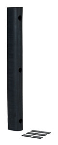 Vestil Extruded Rubber Fender Bumper - 36 In. x 4-1/4 In. x 4 In. - Black