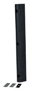 Vestil Extruded Rubber Fender Bumper - 36 In. x 4-1/4 In. x 4 In. - Black