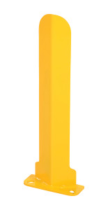 Vestil Steel Low Profile Rack Guard - 3 In. x 8 In. x 23-7/8 In. - Yellow