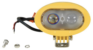 Vestil Lift Truck Safety Light With Blue LED - 3 In. x 4-3/4 In. x 3 In. - Yellow