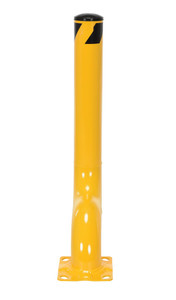 Vestil Steel Offset Bollard - 18-3/8 In. x 8 In. x 36-1/8 In. - Yellow