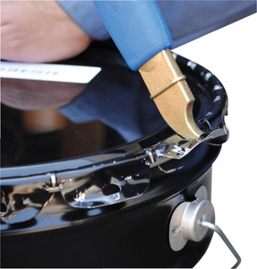 Vestil Cast Steel UN Rated Pail Opener - 11 In. x 3-1/2 In. x 1-7/8 In. 5 Gallon - Gold