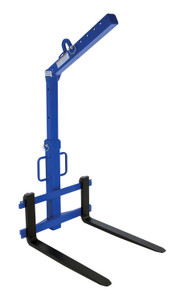 Vestil Steel Overhead Load Lifter Adjustable - 42 In. Fork 2000 lb - Blue