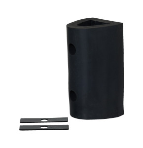 Vestil Extruded Rubber Fender Bumper - 12 In. x 6 In. x 6 In. - Black
