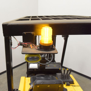 Vestil Polycarbonate Fork Truck Safety and Warning Light - 4 In. x 2-1/2 In. x 5-1/4 In. Amber