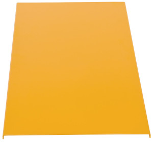 Vestil Steel Solid Platform - 44 In. x 21-1/4 In. x 7/8 In. For Tote Lifters - Yellow