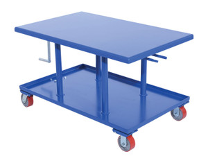 Vestil Steel High Profile Post Table - 30 In. x 48 In. 2000 lb - Blue