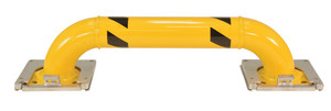 Vestil Steel Low Profile Removable Rack Guard - 8 In. x 39-1/2 In. x 9 In. - Yellow