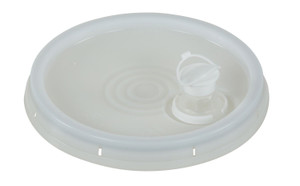 Vestil High Density Polyethylene - 3-1/2, 5 and 6 Gallon Spout Top with Tear Tab - White
