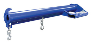 Vestil Steel Economy Non Telescoping Lift Boom - 24 In. Fork Pocket Center 6,000 lb - Blue and Yellow
