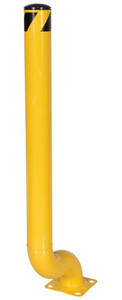 Vestil Steel Offset Bollard - 18-3/8 In. x 8 In. x 54-1/8 In. - Yellow