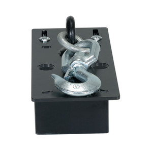Vestil Swivel Hook Plate - 15-7/8 In. x 6 In. x 19-1/8 In. 880 lb For Mini Cable Hoist - Black