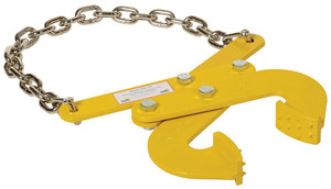 Vestil Steel Low Profile Double Scissor Pallet Puller - 2 In. x 16-3/4 In. x 13-3/4 In. 5000 lb - Yellow
