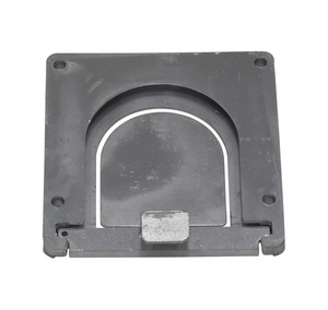 Vestil Steel Removable Bollard Base For Low Profile Rack Guards - Silver