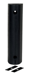 Vestil Extruded Rubber Fender Bumper - 24 In. x 6 In. x 6 In. - Black