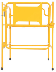 Vestil Steel Manhole Guard Rail - 32-5/8 In. x 33-5/8 In. x 44-1/8 In. - Yellow