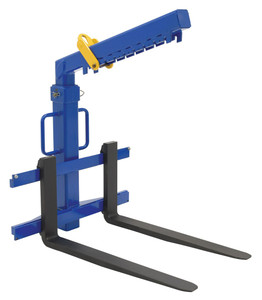 Vestil Steel Deluxe Overhead Load Lifter - 42 In. Fork Length 4000 lb - Blue