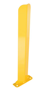 Vestil Steel Low Profile Rack Guard - 3 In. x 10 In. x 35-7/8 In. - Yellow