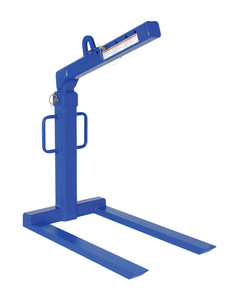 Vestil Steel Overhead Load Lifter Fixed - 43-1/8 In. Fork 2000 lb - Blue