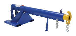 Vestil Steel Orbit Telescoping Lift Boom - 30 In. Fork Pocket Center 6,000 lb - Blue