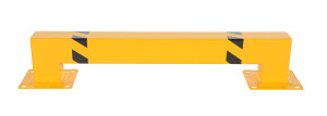 Vestil Steel Square Low Profile Machinery Guard - 48 In. Usable Width - Yellow