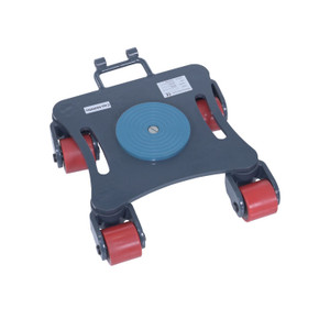 Vestil Steel Multi Direction Machinery Skate Without Handle - 12 In. Length x 12 In. Width x 4-7/16 In. Height 6,600 lb - Blue and Gray