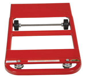Vestil Steel Nose Plate Dolly - 32 In. x 18 In. x 3-3/4 In. 600 lb - Red