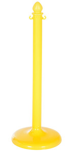Vestil Plastic Barricade Floor Mounts - 4 Pack 14 In. x 14 In. x 38-1/2 In. - Yellow
