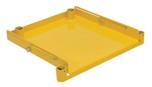 Vestil Steel Roll Out Base - 800 lb For Manual Trash Compactor - Yellow