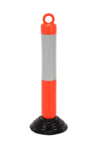 Vestil Plastic Bollard - 10-1/4 In. x 10-1/4 In. x 31-1/2 In. Height Fluorescent - Orange