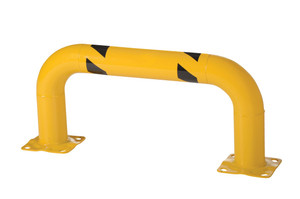 Vestil Steel Low Profile Rack Guard Bollard - 36-5/8 In. Length - Yellow