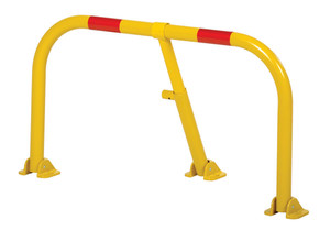 Vestil Steel Heavy Duty Fold Down Parking Hoop - 34 In. x 12 In. x 18 In. - Yellow