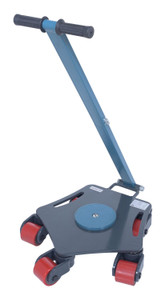 Vestil Steel Multi Direction Machinery Skate - 18 In. Length x 17-1/2 In. Width x 4-7/16 In. Height 8,800 lb - Blue and Gray