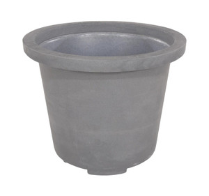 Vestil Plastic Industrial Planter - 36-1/4 In. x 36-1/4 In. x 29-5/8 In. 65 Gallon 800 lb - Granite Gray