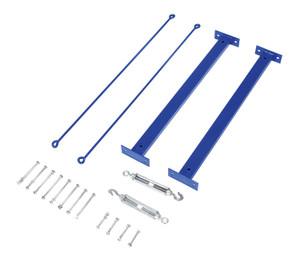Vestil Steel Medium Duty Cantilever Brace Set - 35 In. x 35 In. x 6 In. - Blue