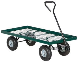 Vestil Steel Landscape Cart Platform - 51 In. x 24 In. x 36 In. 500 lb - Green
