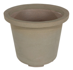 Vestil Plastic Industrial Planter - 36-1/4 In. x 36-1/4 In. x 36-1/4 In. 65 Gallon 800 lb - Granite Khaki